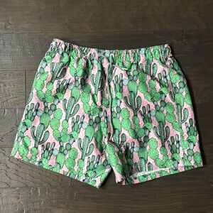 BOARDIES Men's Shorts Cactus Pink Green Size Medium Great Condition!